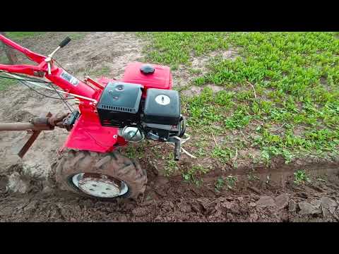 Видео: Оранка мотоблоком forte 1350g 13 к.с. з використанням адаптеру