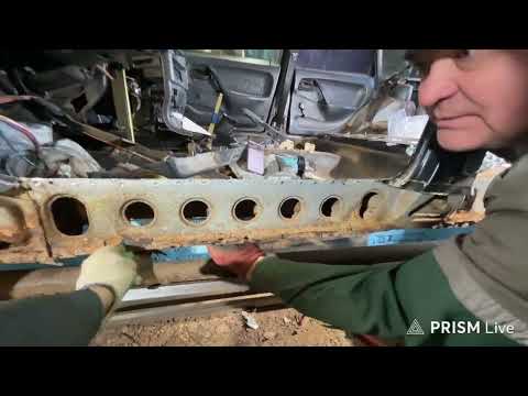 Видео: Ремонт ваз 2114 снятие двери и порогов