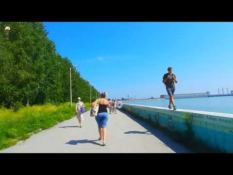 Видео: Набережная ОбьГЭС. Обское море. Новосибирск. 27.07.24.