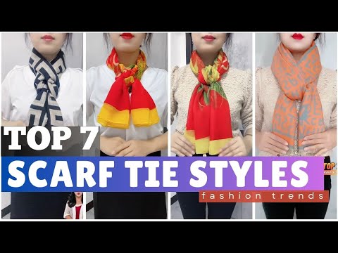 Видео: 7 идей, как завязывать шарф | Зимние варианты завязывания шарфов. Часть 120124. Способы завязыван...