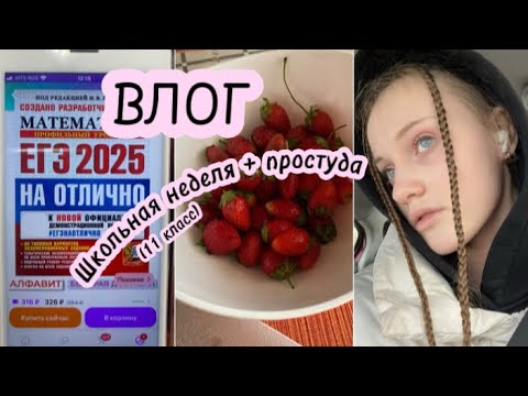 Видео: ВЛОГ/// школьные будни и «подготовка» к ЕГЭ ✨