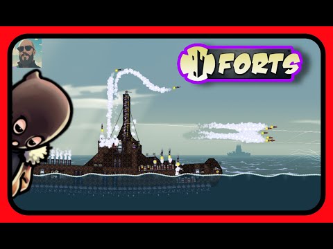 Видео: Forts - ТОЛЬКО РАКЕТЫ!!! ОТКЛЮЧИЛИ ПУШКИ!!! #forts #фортс #ЛысыйДядь