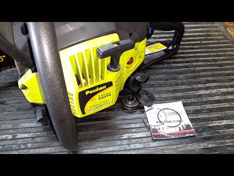 Видео: Poulan P3314 - разбор, диагностика, замена сальников, кольца поршневого. Ч1