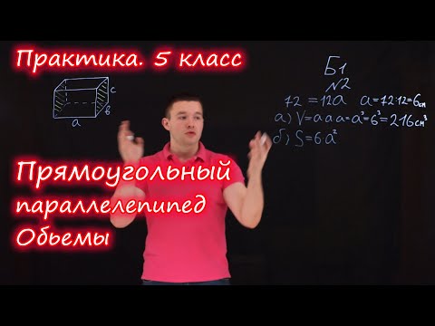 Видео: 5 класс . Прямоугольный параллелепипед. Объемы. Контрольная работа Б1-Б2. Ершова А.П.