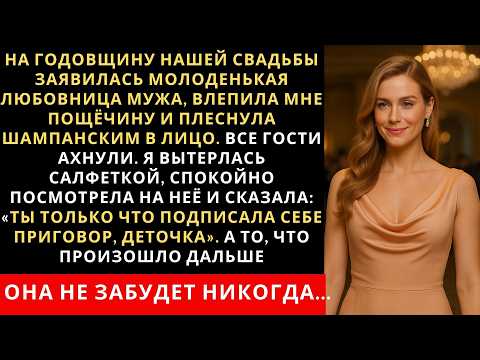 Видео: На годовщину нашей свадьбы заявилась молоденькая любовница мужа, влепила мне пощёчину и плеснула шам
