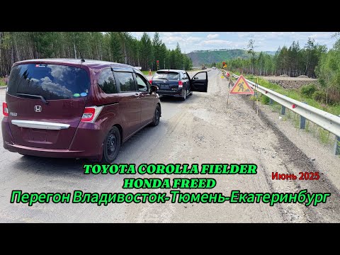 Видео: Перегон TOYOTA COROLLA FIELDER. HONDA FREED Июнь-Июль 2025