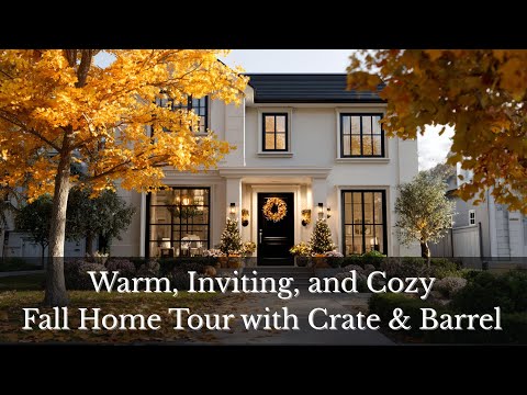 Видео: 🍂 Тепло, уют и гостеприимство | Осенний тур по домам с Crate & Barrel