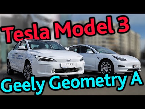 Видео: Geely Geometry A против топовой Tesla Model 3 Performance. Есть ли шансы у "китайца"?