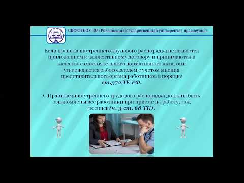 Видео: Тема 2 6  Трудовая дисциплина