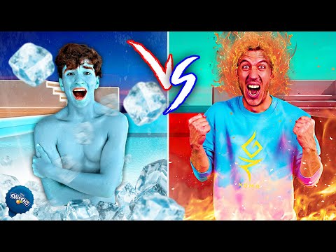 Видео: ГОРЕЩ срещу ЛЕДЕН БАСЕЙН