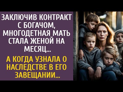 Видео: Заключив контракт с богачом, многодетная мать стала "женой на месяц"… А узнав, что в его завещании…
