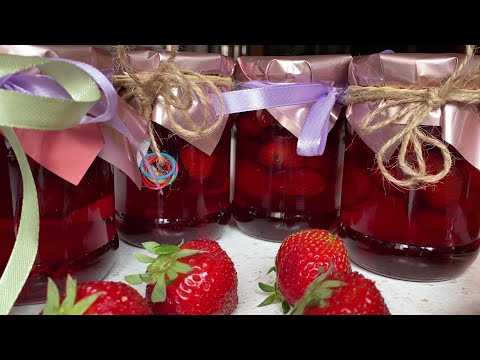 Видео: Яркое и ароматное клубничное варенье на зиму. Strawberry jam. #клубничноеваренье