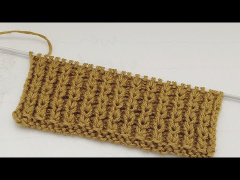 Видео: Простой и красивый универсальный узор спицами.