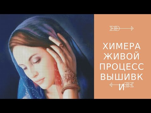 Видео: ХИМЕРА. Живой процесс вышивки крестом.