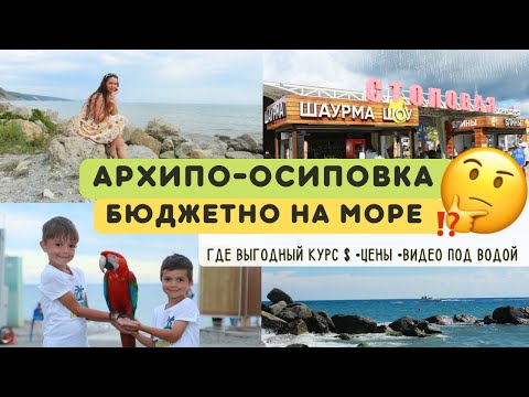 Видео: 🔥Бюджетно на море•Архипо-Осиповка сегодня🌊 Где выгодно обменять доллары•Цены на пляже•Закупка еды