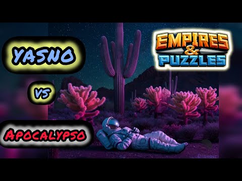 Видео: Вар. Ясно и точка vs Apocalypso! Empires and puzzles. Режим - древний ужас.