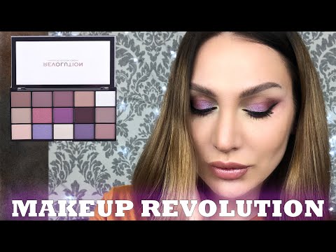 Видео: ЯРКИЙ макияж c палеткой MAKEUP REVOLUTION