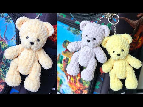 Видео: Как связать мишку 🧸 / Брелок крючком / Вязаные игрушки МК