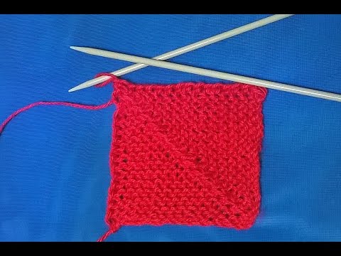 Видео: Мастер класс: пэчворк спицами, квадрат.pattern spokes.Muster Speichen