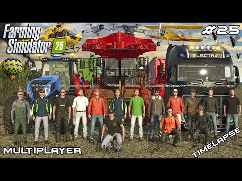 Видео: УБОРКА САХАРНОГО ТРОСТА С ПОМОЩЬЮ БОЛЬШОЙ ТЕХНИКИ | HORSCH AgroVation | Farming Simulator 25 Мног...