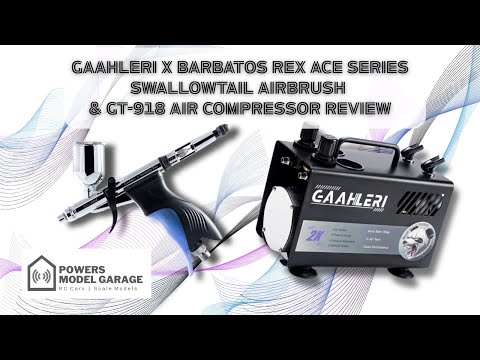 Видео: Обзор аэрографа Gaahleri ​​X Barbatos Rex Ace Series Swallowtail и воздушного компрессора GT-918