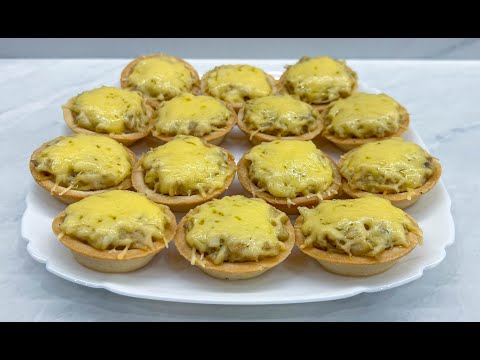 Видео: Жульен в Тарталетках с Курицей и Грибами на Новый Год / Новогодняя Закуска 2023 / Julienning