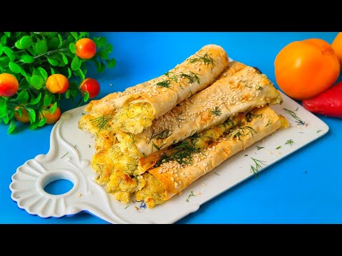 Видео: Вкуснятина из лаваша за 5 минут к чаю. Рулетики из лаваша