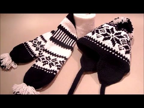Видео: Шапочка и шарф для мальчика.Размер 4 года.Часть №1