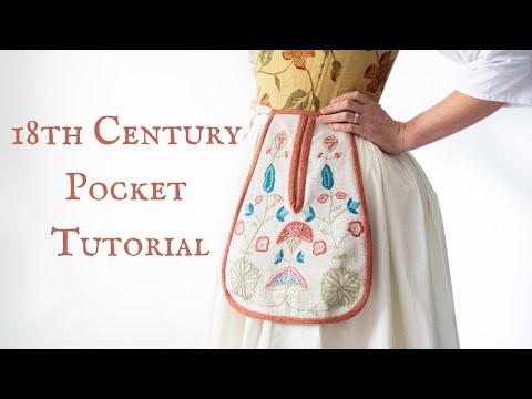 Видео: Шитьё карманов в стиле 18 века #одежда18-го века #18-й век