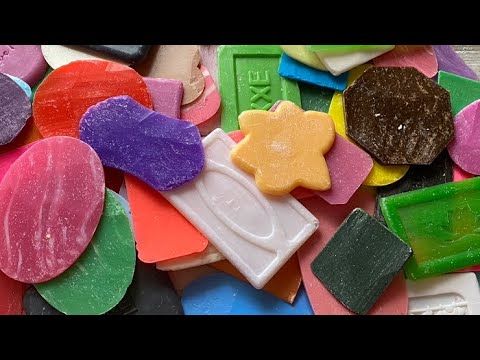 Видео: ASMR | Soap plates compilation| Breaking plates | Ломание мыльных пластинок