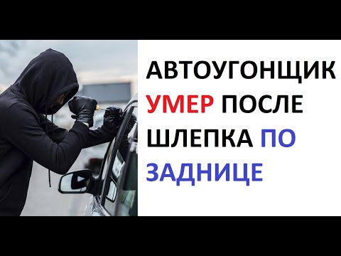 Видео: Лютые приколы. Автоугонщик умер после шлепка по заднице