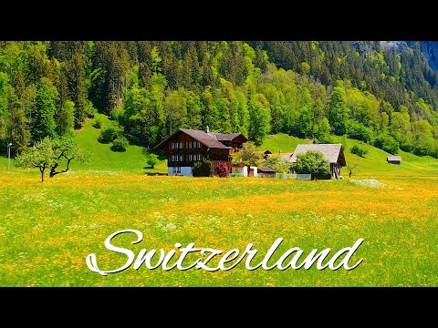 Видео: Сказочная Швейцария 4K | Между деревнями GSTAAD и Шпиц | Настоящее видео 4K UHD