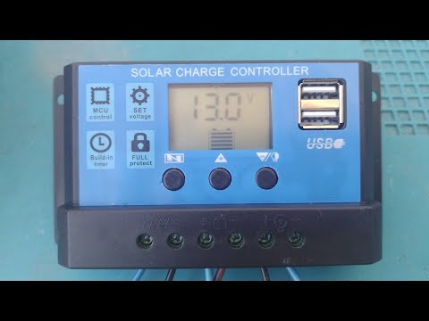 Видео: Обзор с настройками солнечного контроллера "SOLAR CHARGE CONTROLLER",модель W88-B. Подготовка к зиме