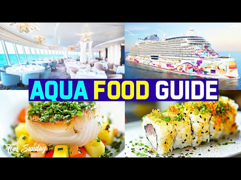 Видео: Путеводитель по ресторанам NCL Aqua | Обзор всех бесплатных и специализированных ресторанов