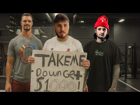 Видео: Срази меня и выиграй 1000 долларов — рестлер D1 почти победил меня… И тут появился Микки Мейс 😳