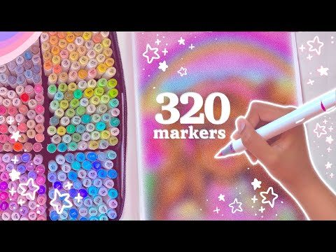 Видео: Рисование ВСЕМИ 300+ маркерами Ohuhu ♡