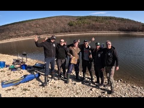 Видео: Зимен фидер излет с бандата от "Smax" на яз.Сигмен (Карнобат) 01.фев.2025г