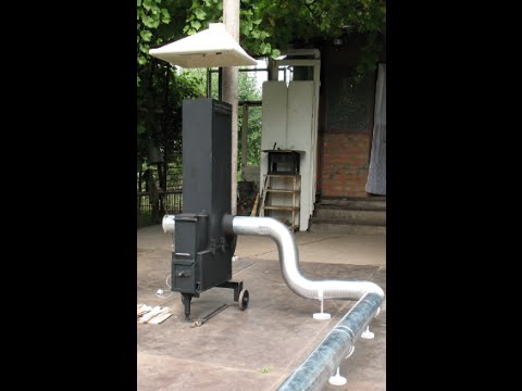 Видео: Ракетная печь  Rocket Stove   на твёрдом топливе  для отопления часть 2