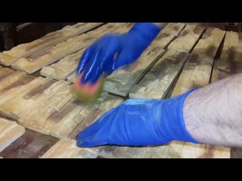 Видео: Покраска декоративной плитки ,,Каньон,,....Painting decorative tiles ,,Canyon,,