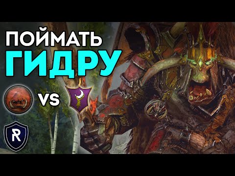 Видео: ПОЙМАТЬ ГИДРУ | Орки vs Темные Эльфы | Каст по Total War: Warhammer 2