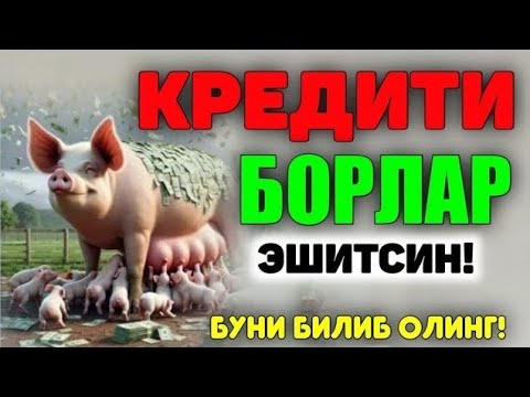 Видео: Кредит олиш, Мошина уй ва пул олганлар "Кредитга" эшитсин! ~Абдуллох Домла