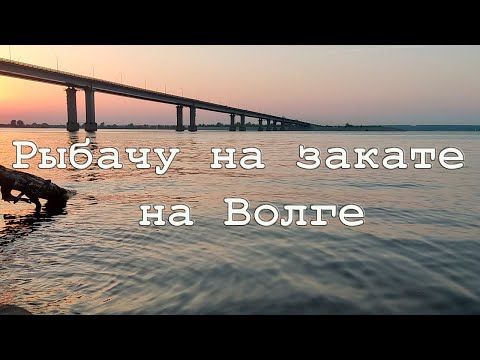 Видео: Рыбачу на закате на Волге
