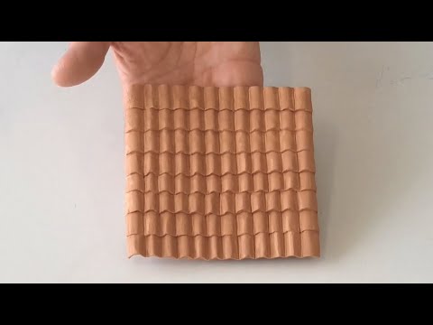 Видео: Как сделать рустикальную КРЫШУ из ГЛИНЫ для МОДЕЛЕЙ без плитки