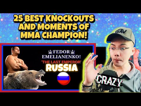 Видео: Федор Емельяненко! 25 лучших нокаутов и моментов Чемпиона ММА! Лучшие нокауты и бои!🇷🇺 (REACTION)