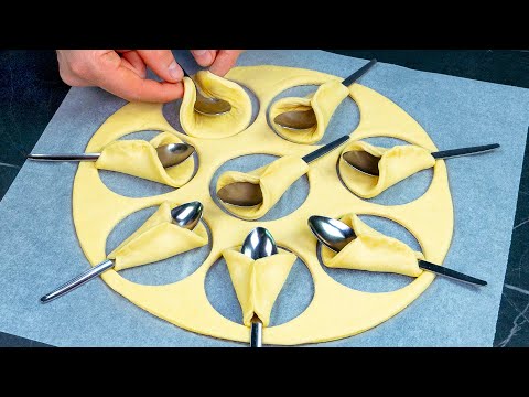 Видео: Они исчезнут через минуту! Идеальный кремовый десерт из слоёного теста