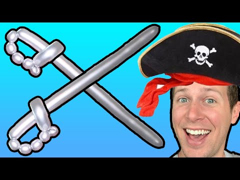 Видео: Как сделать меч из воздушных шаров — урок по скручиванию воздушных шаров