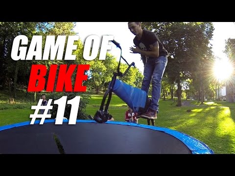 Видео: Game of BIKE #11 - BMX vs. БАТУТ