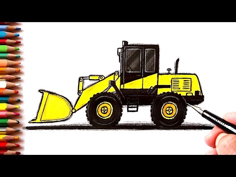 Видео: Как нарисовать Экскаватор