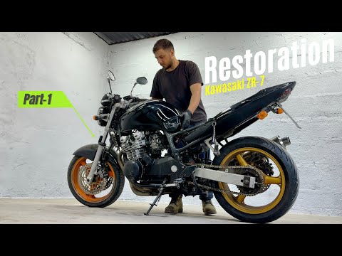 Видео: Восстановление Kawasaki ZR-7 (Часть 1) - КУПИЛ Японский мотоцикл по низу рынка !!