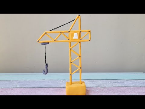 Видео: Подъёмный кран из мастики 🔹️ Башенный кран для торта